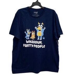 Men’s Bluey Party People Graphic T-Shirt Size 3XL